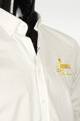 Egyszínű hosszúujjú legombolható galléros férfi pamut ing