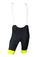 Limitált, sorszámozott kerékpáros pro mez és kantáros cargo nadrág szettben - fekete