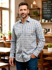 Ascona - Blue, beige, white