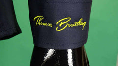 Egyszínű hosszúujjú legombolható galléros férfi oxford pamut ing - sötétkék