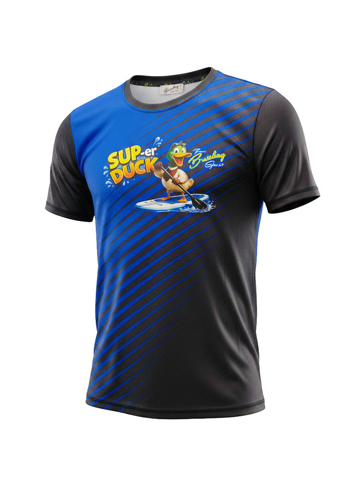 Men's O-neck sports printed short-sleeved technical t-shirt