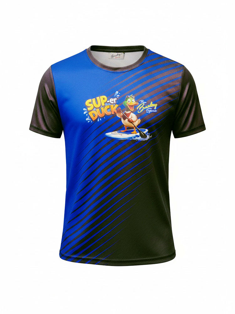 Men's O-neck sports printed short-sleeved technical t-shirt