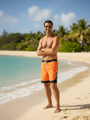 Men's swimming shorts bermuda - orange