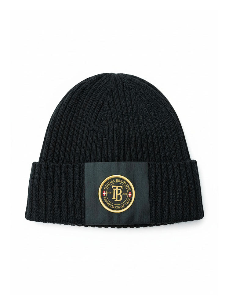 Beanie Two - Beige | Kötött anyagában csíkos beanie sapka (bézs)