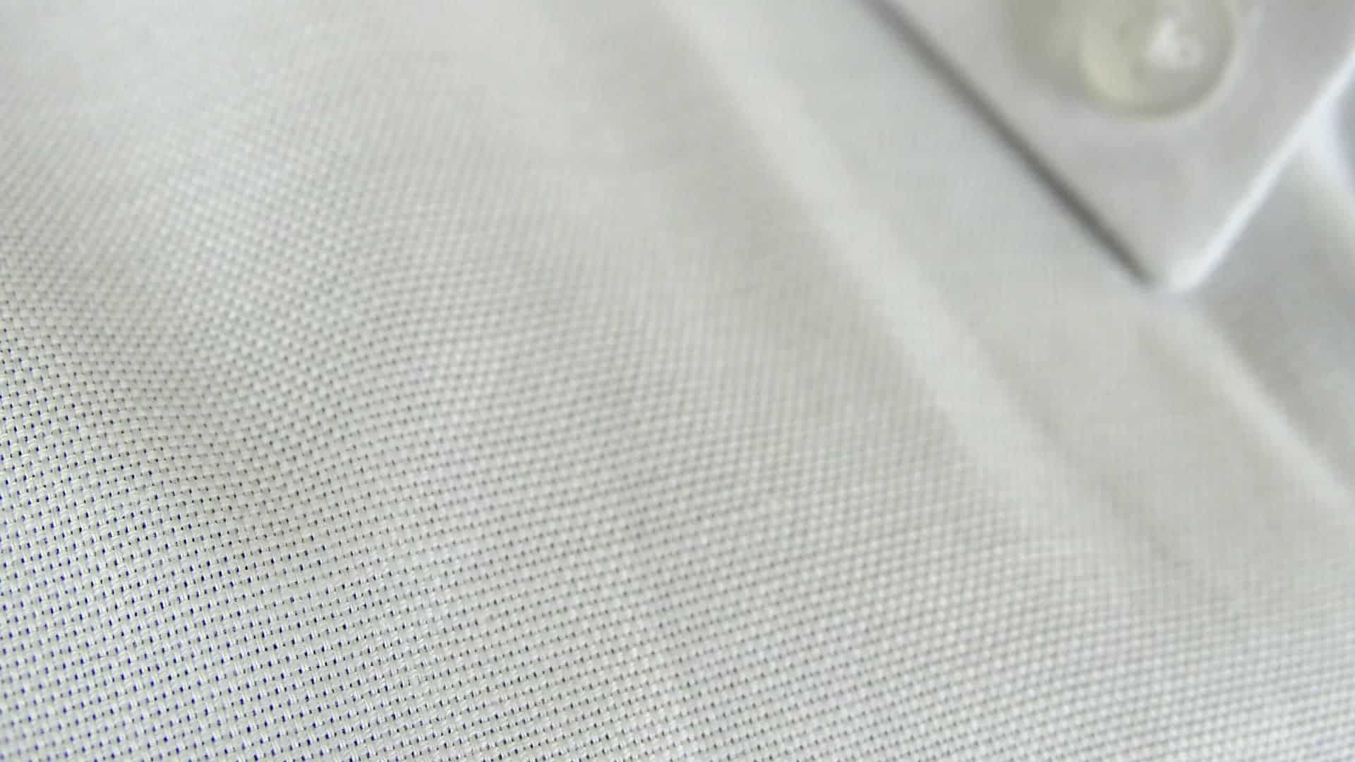 Egyszínű hosszúujjú legombolható galléros férfi oxford pamut ing - fehér